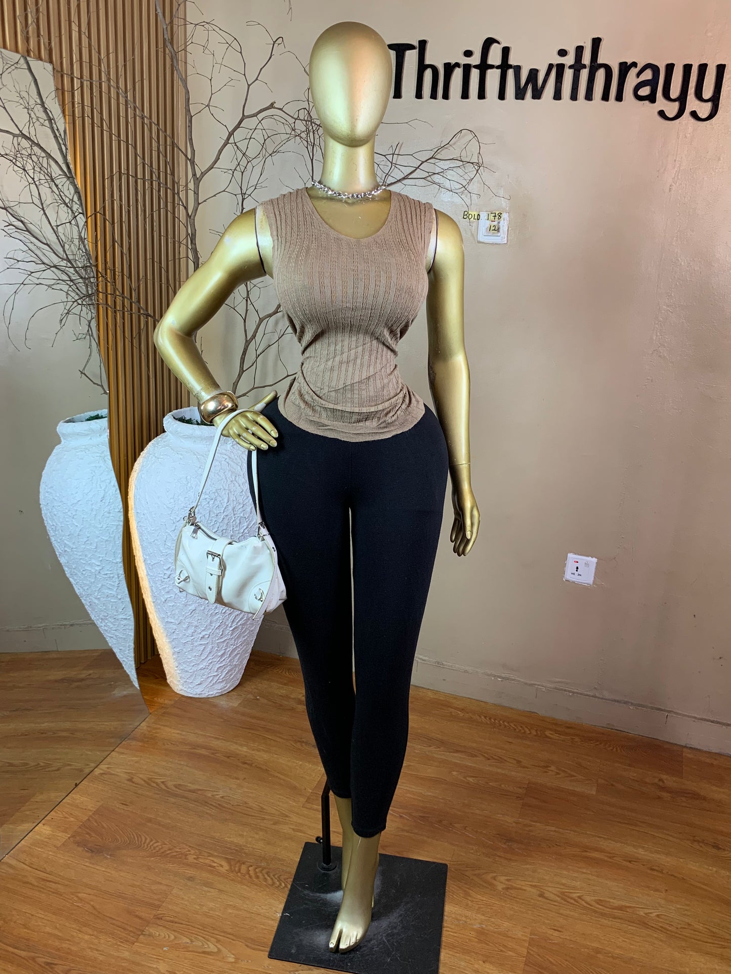 BOLD178 SIZE12 nude top
