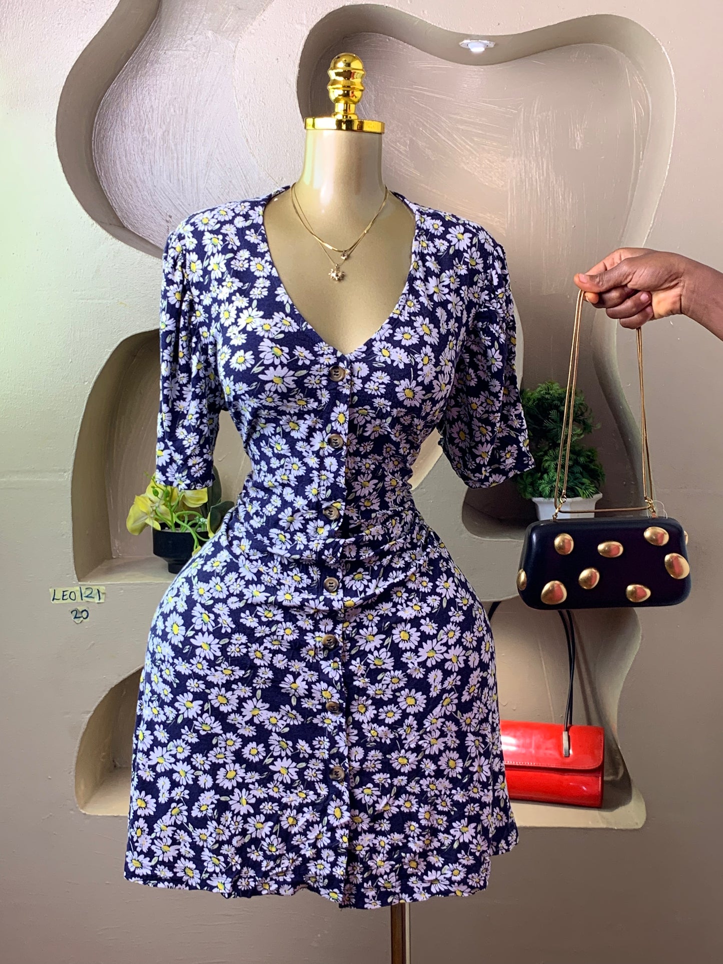 LEO121 FLORAL DRESS SIZE20