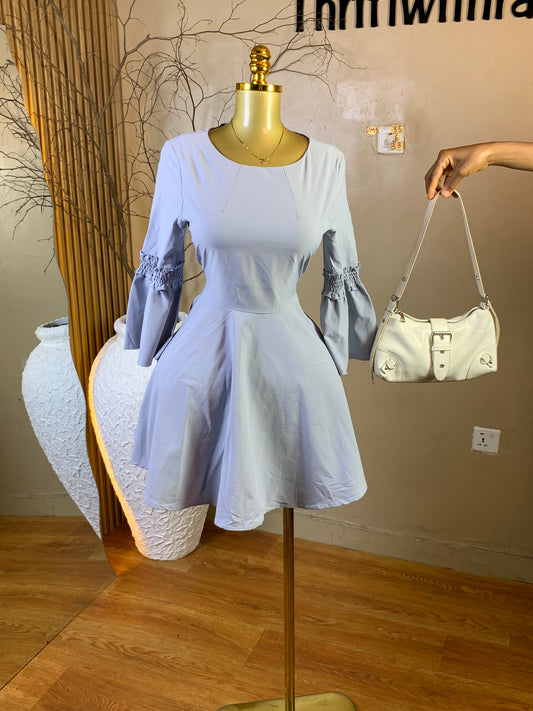 DAMSEL35 SIZE6 Length33 blue dress