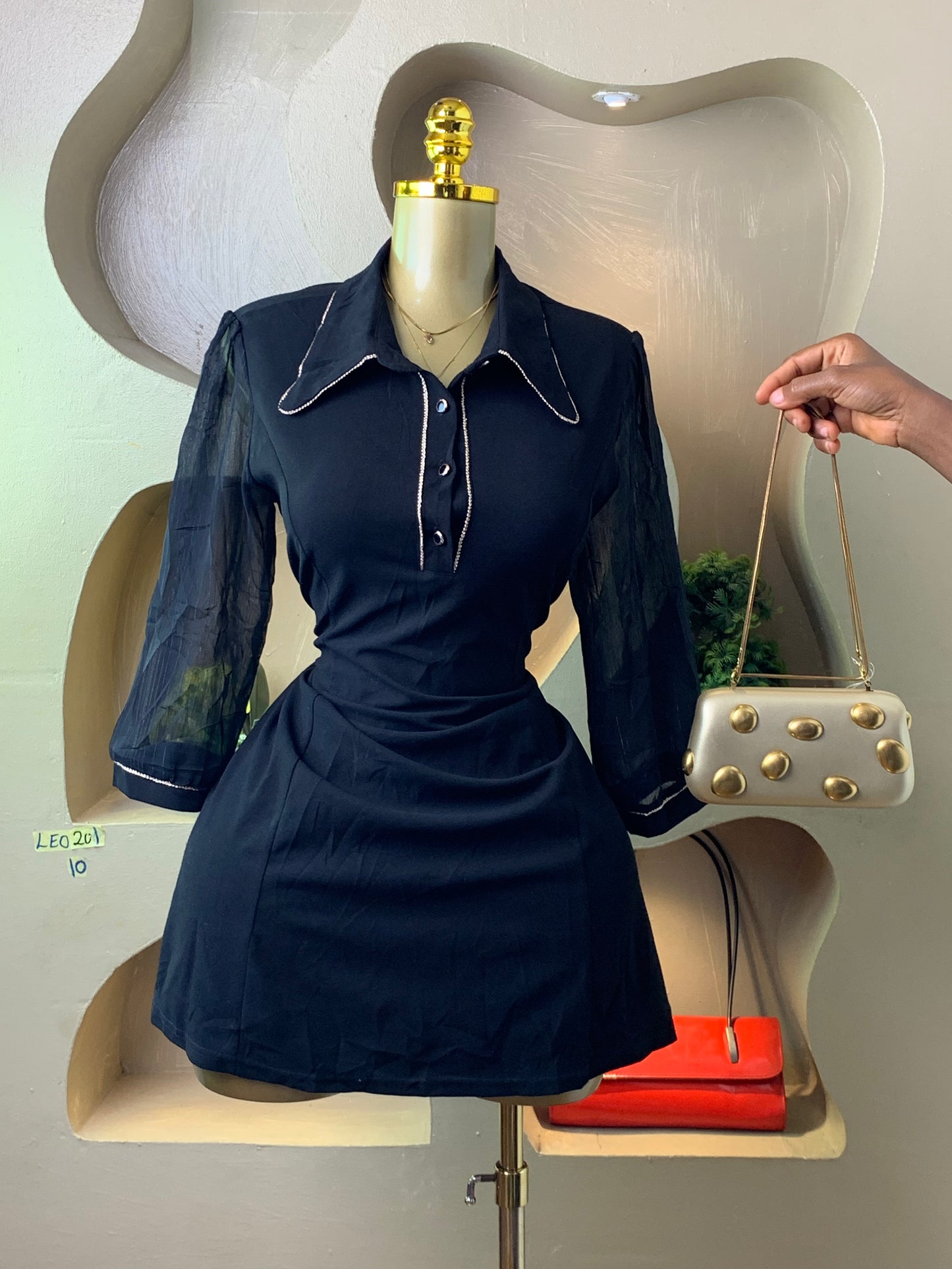 LEO201 BLACK DRESS SIZE10