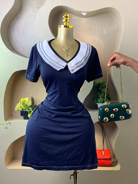 LEO205 NAVY BLUE DRESS SIZE12