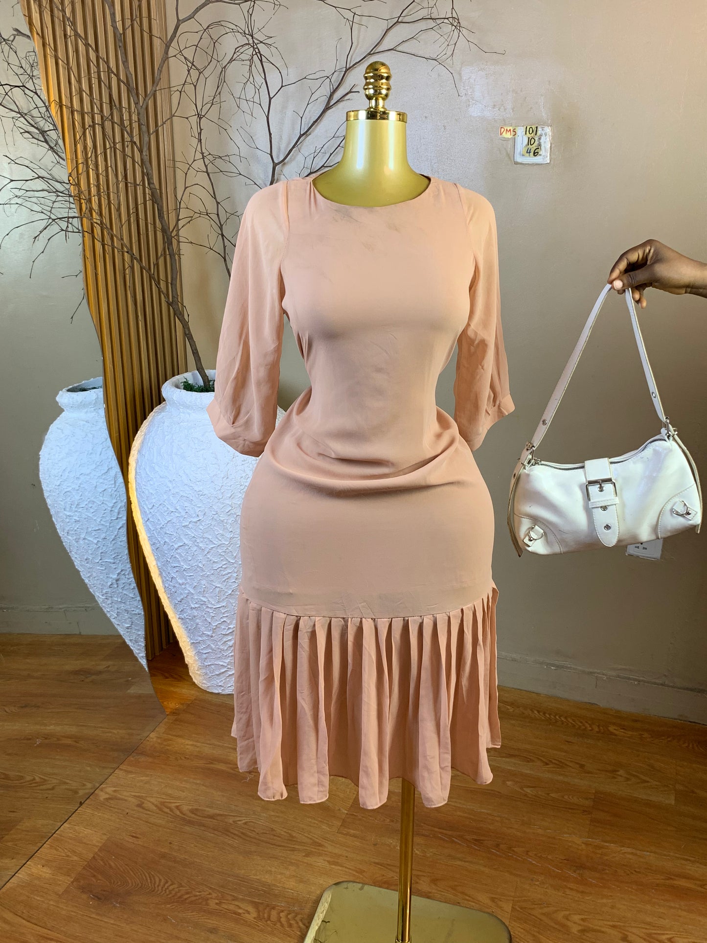 DAMSEL101 SIZE10 Length46 chiffon dress
