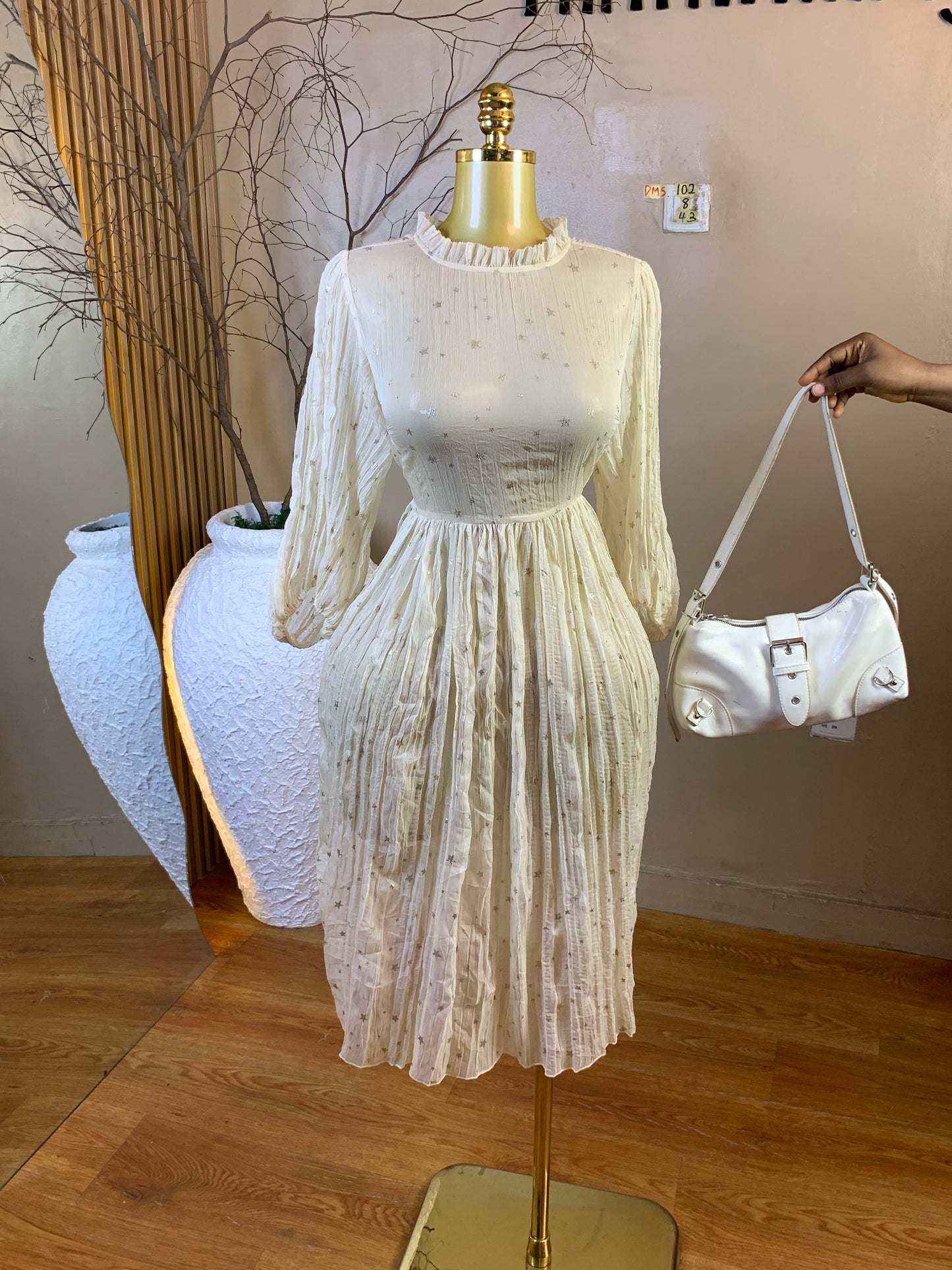 DAMSEL102 SIZE8 Length42 chiffon dres