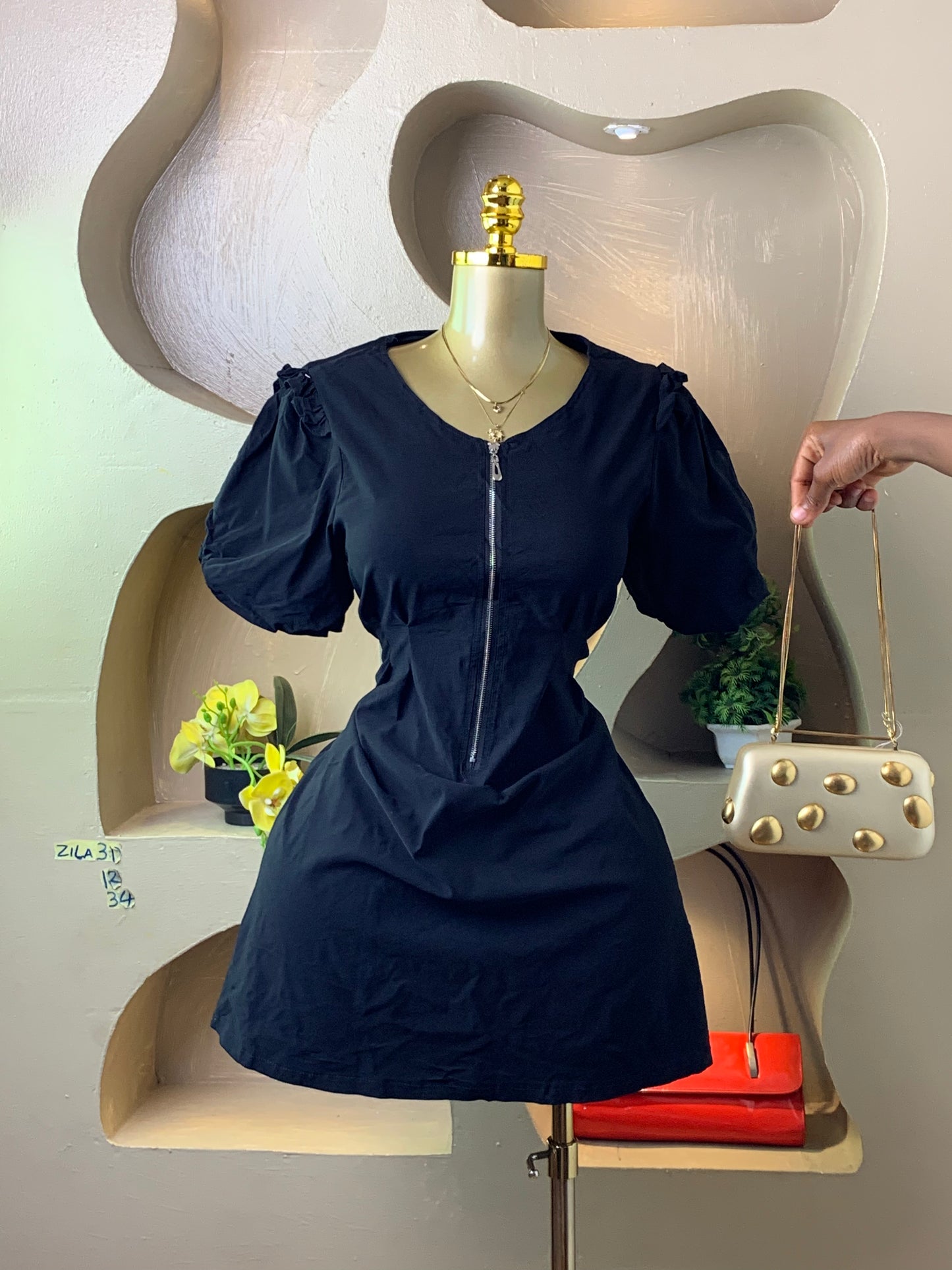 ZILA31 BLACK DRESS SIZE12 Length34