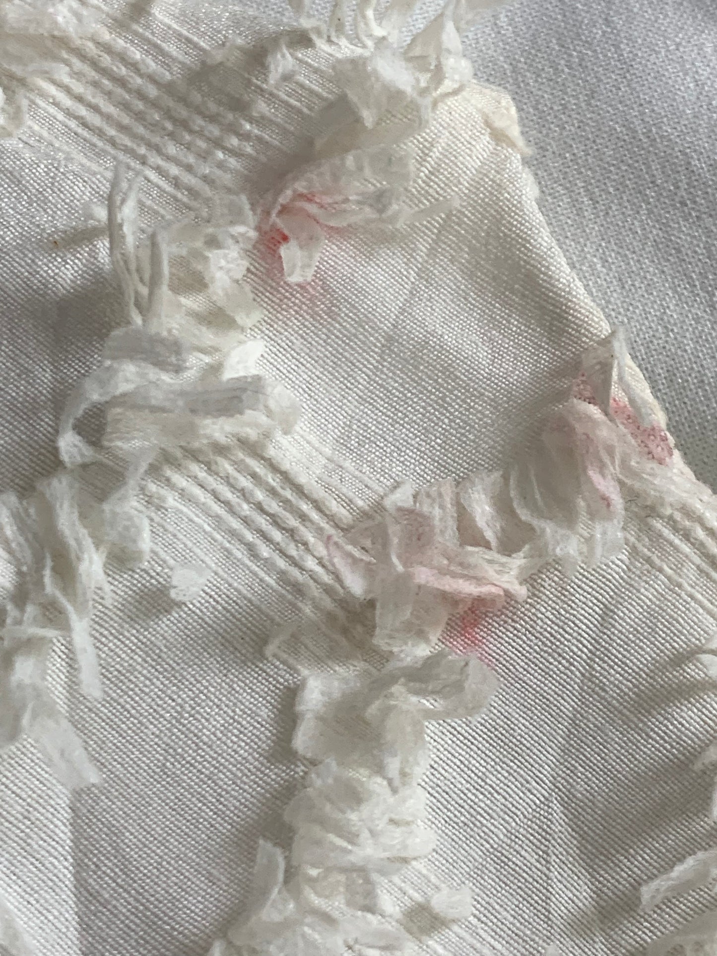ZILA41 WHITE DRESS SIZE10 Length34 (little stain)