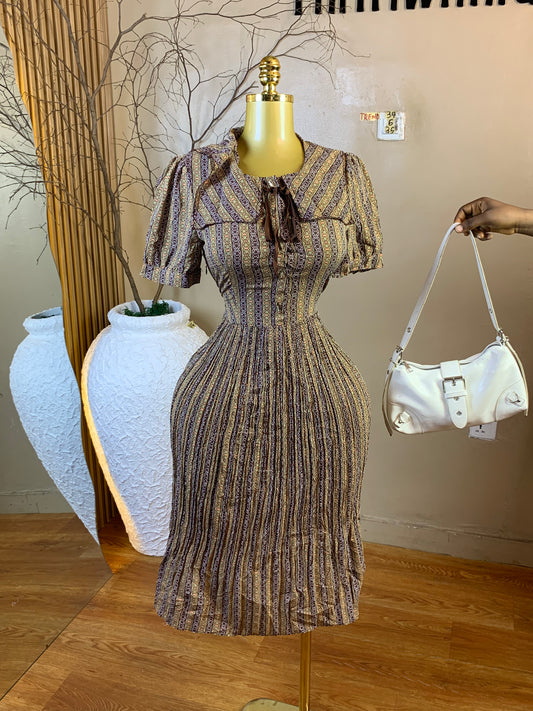 TREND34 SIZE6 Length45 chiffon dress