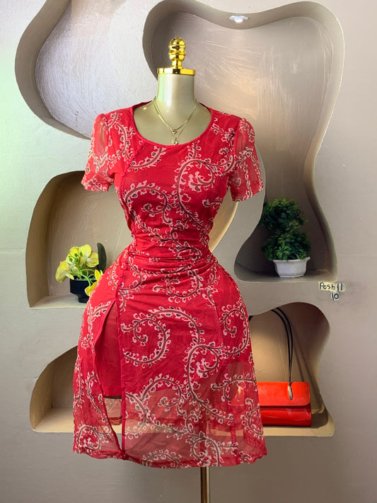 POSH11 RED DRESS SIZE10
