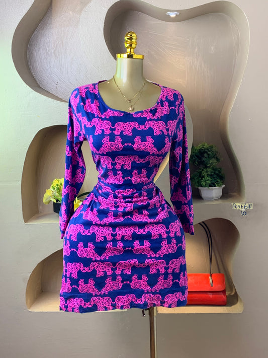 POSH61 PINK&BLUE DRESS SIZE10