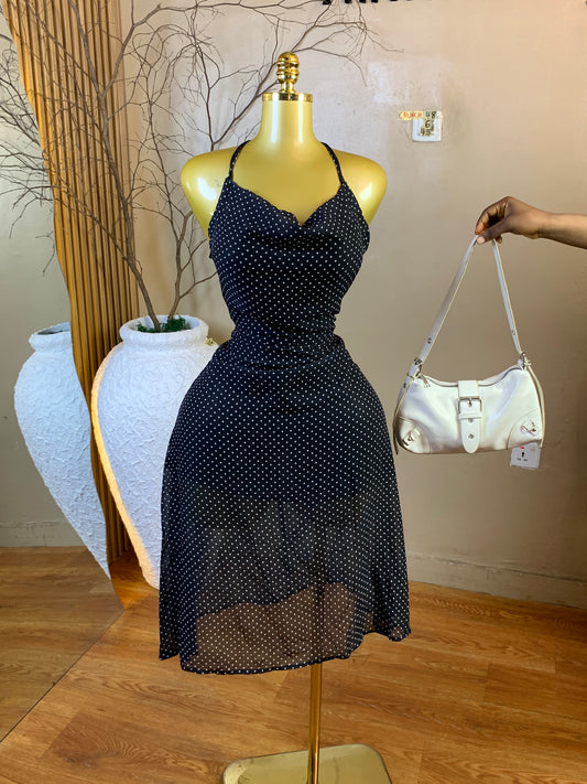 CRUNCH48 SIZE6 Length35 chiffon dress