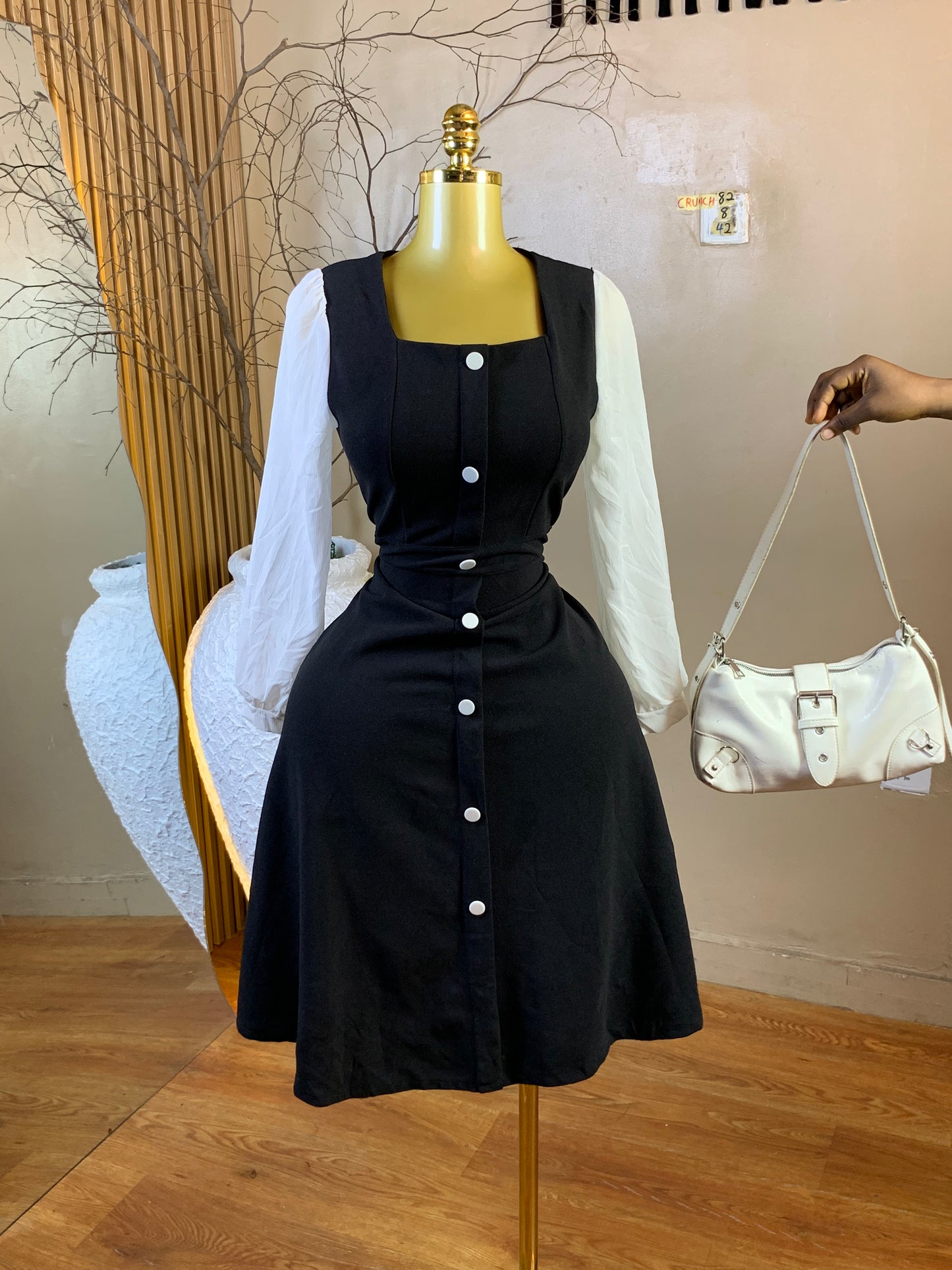CRUNCH82 SIZE8 Length42 corporate dress