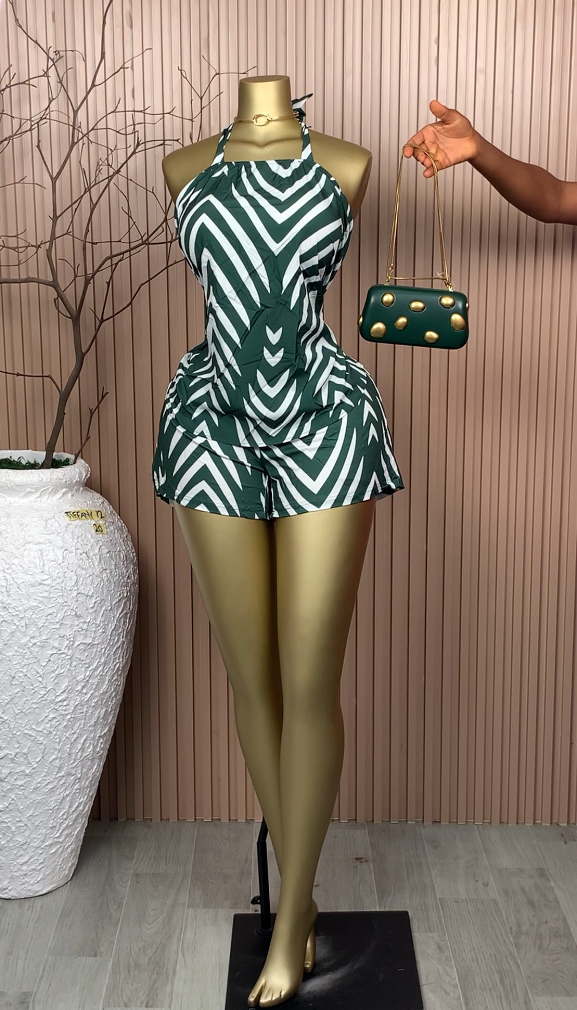 UK Size 20 Tiffany20 Brand New Two Piece Green&White
