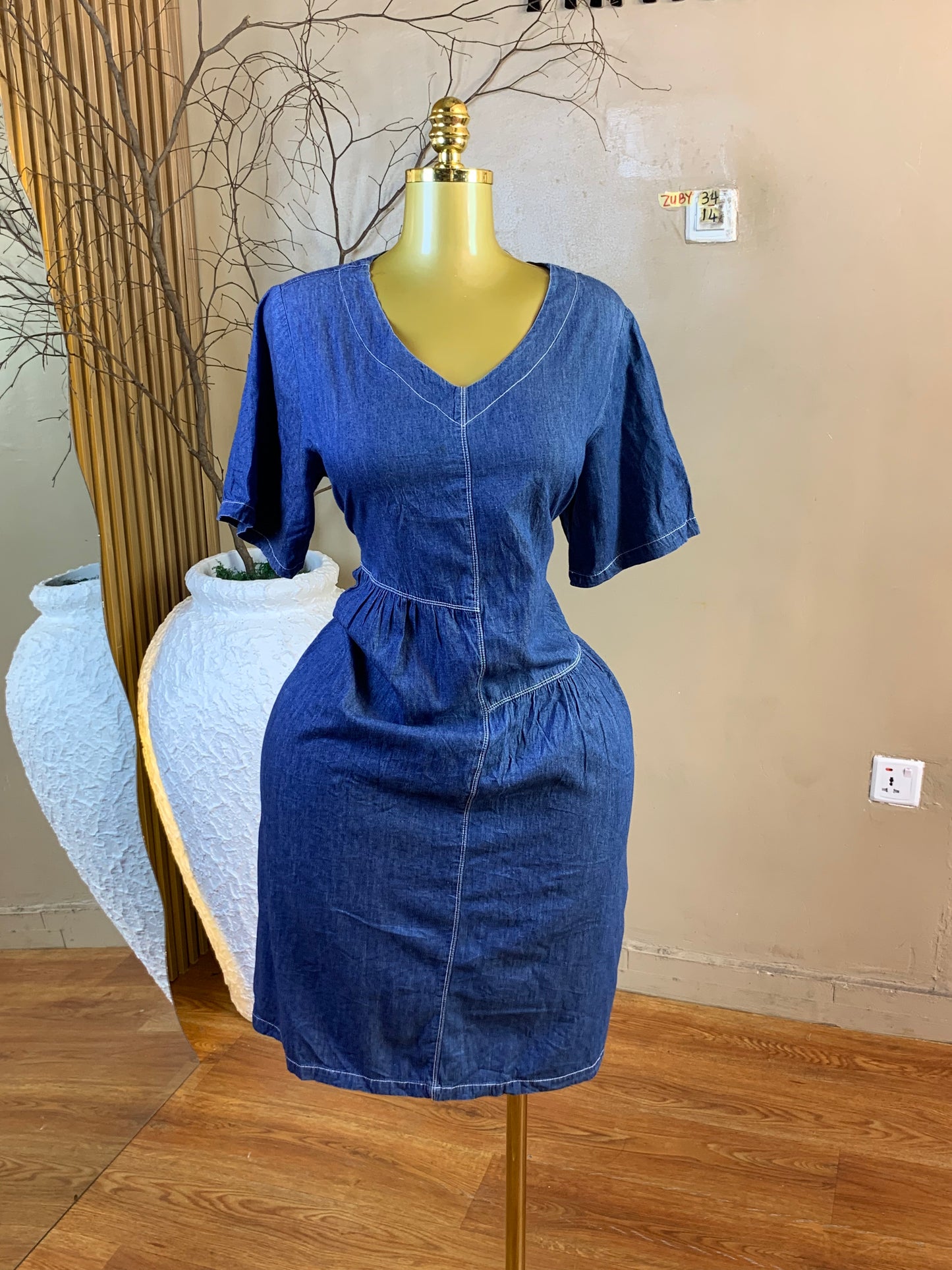 ZUBY34 SIZE14 Denim dress