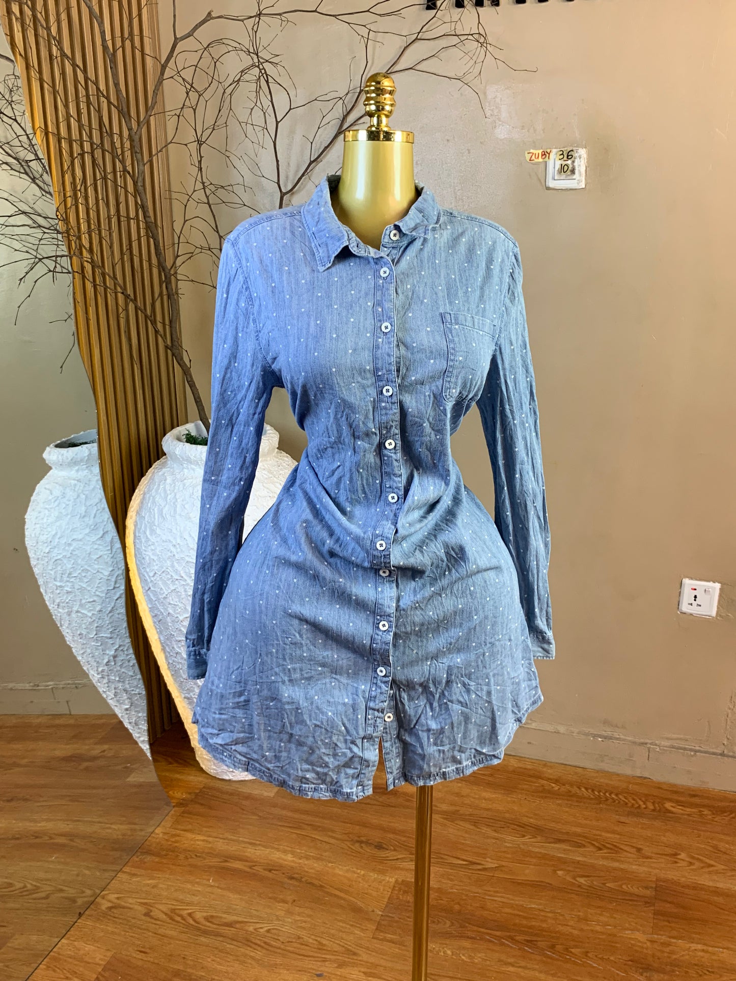ZUBY36 SIZE10 Denim dress