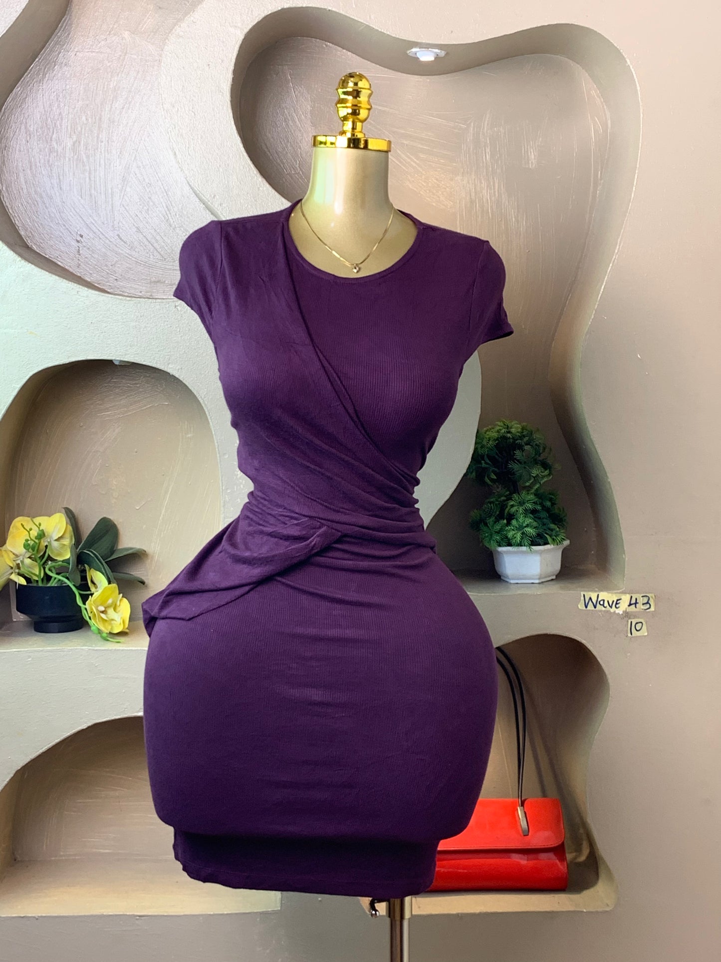 WAVE43 PURPLE DRESS SIZE10