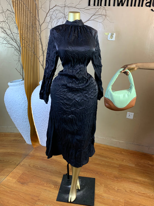 COCO63 SIZE12 Length53 black dress