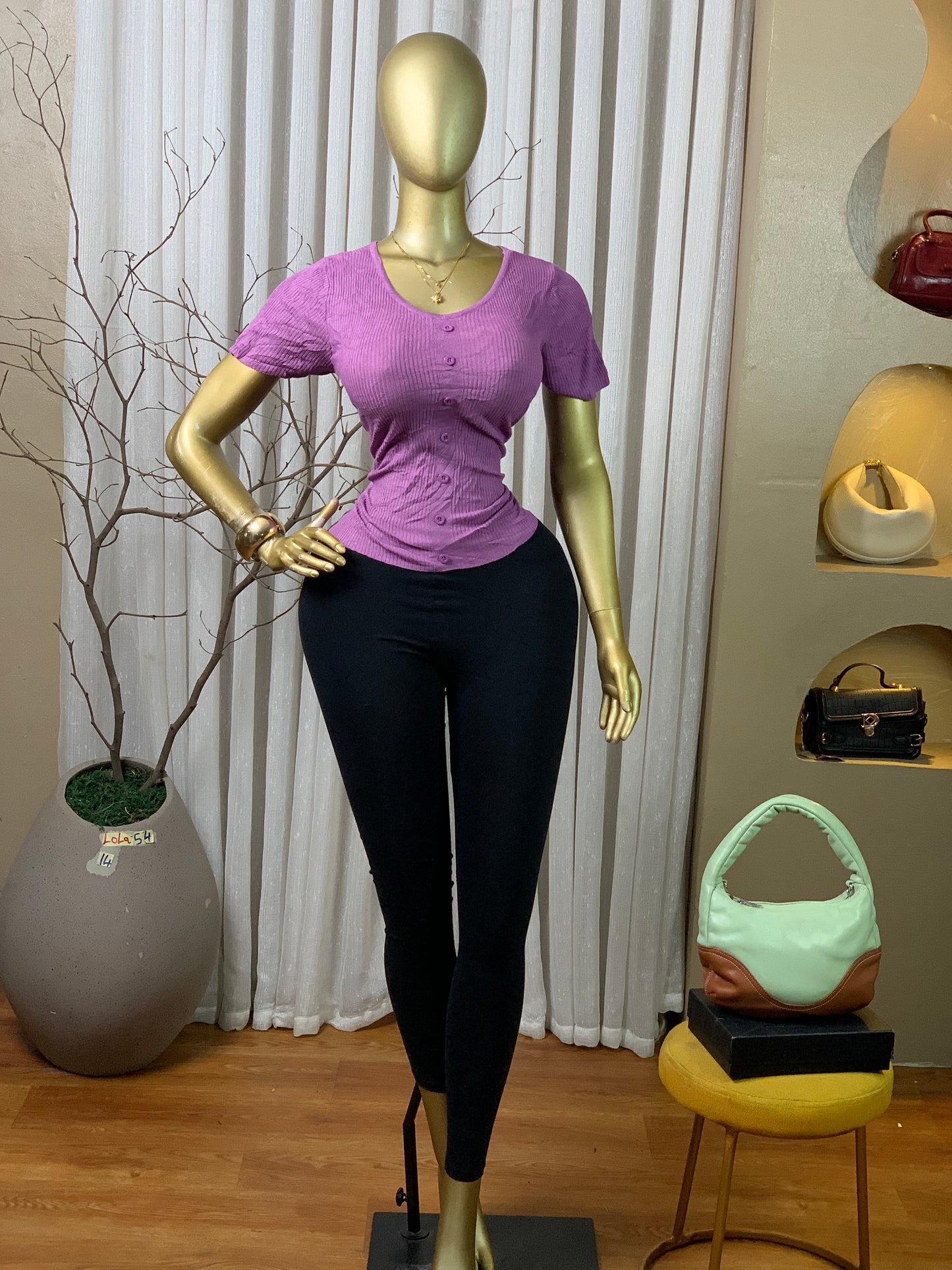LOLA54 SIZE14 purple top