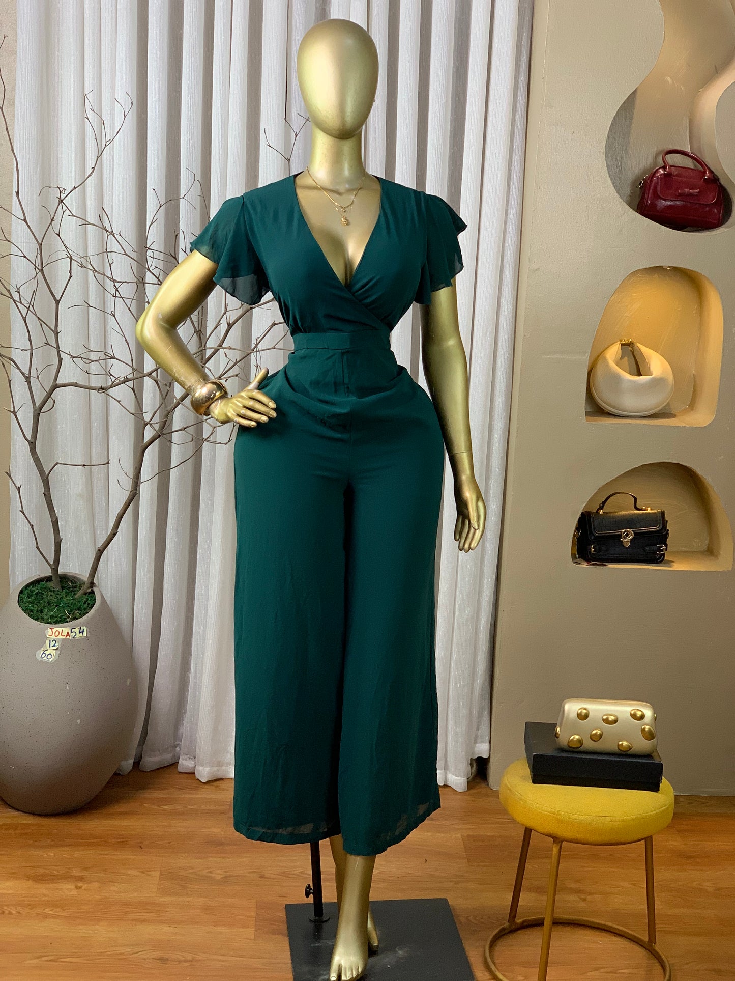 JOLA54 SIZE12 Length60 green jumpsuit
