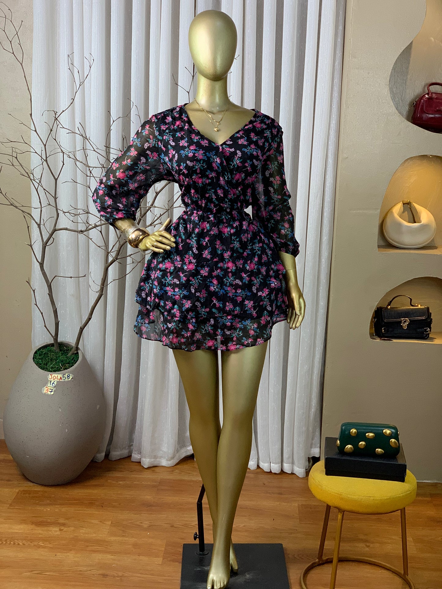 JOLA58 SIZE16 Length37 floral dress