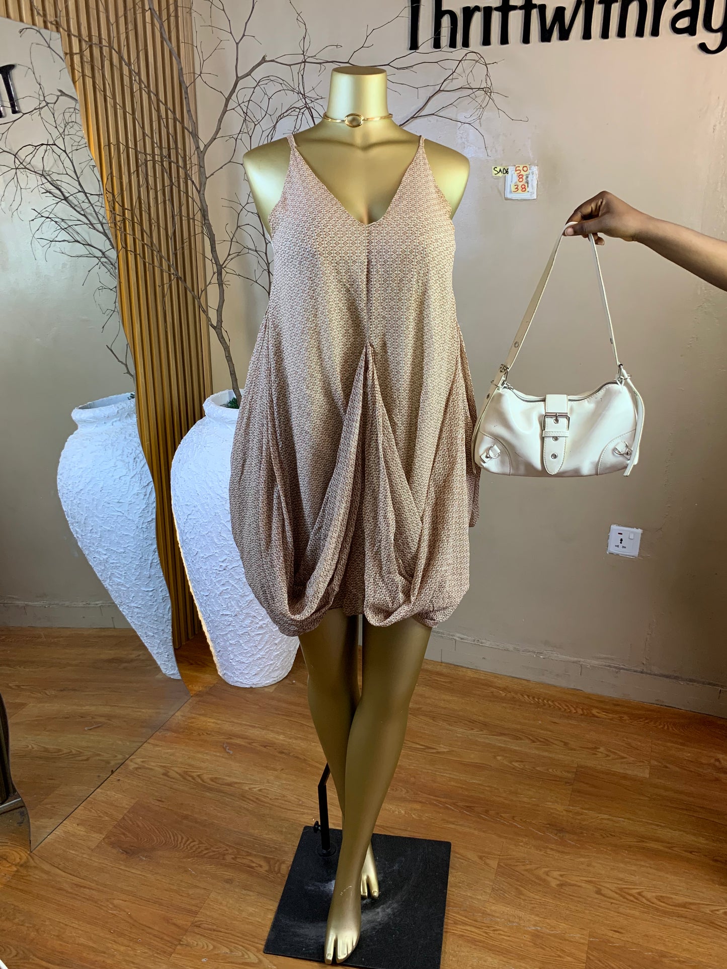 SADE50 SIZE8 Length38 chiffon dress