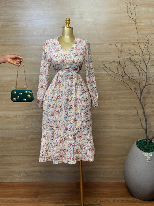 SIZE8 BELL39 floral dress Length44
