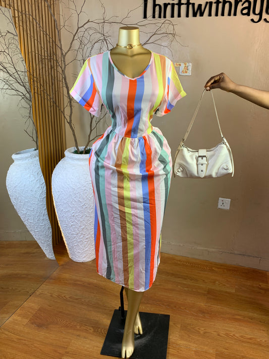 TOYO4 SIZE16 Length54 multi color dress