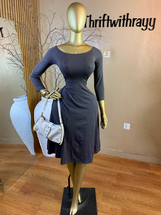 TOYO32 SIZE10 Length46 grey dress