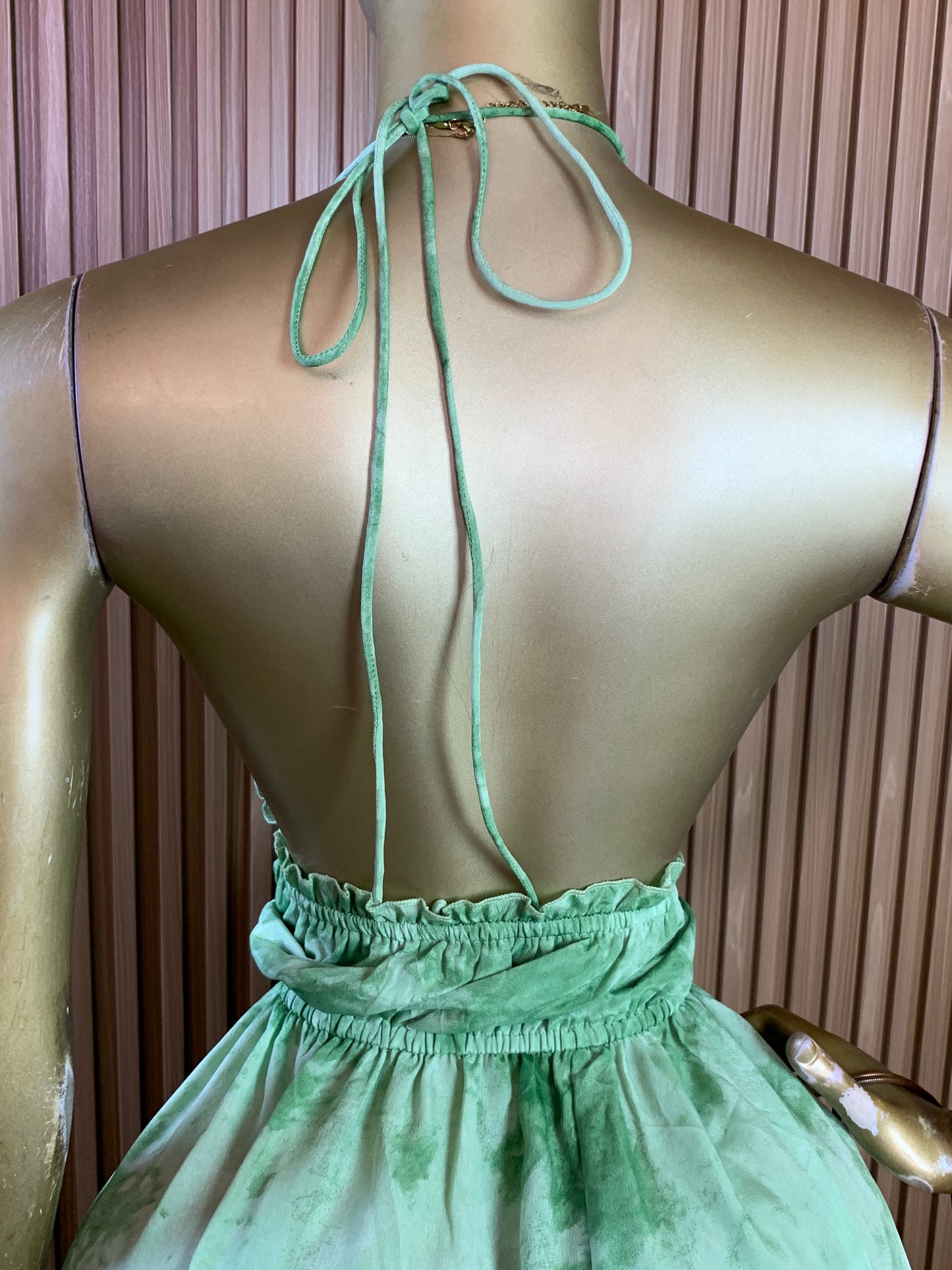 KEMI13 SIZE16 Length58 green dress