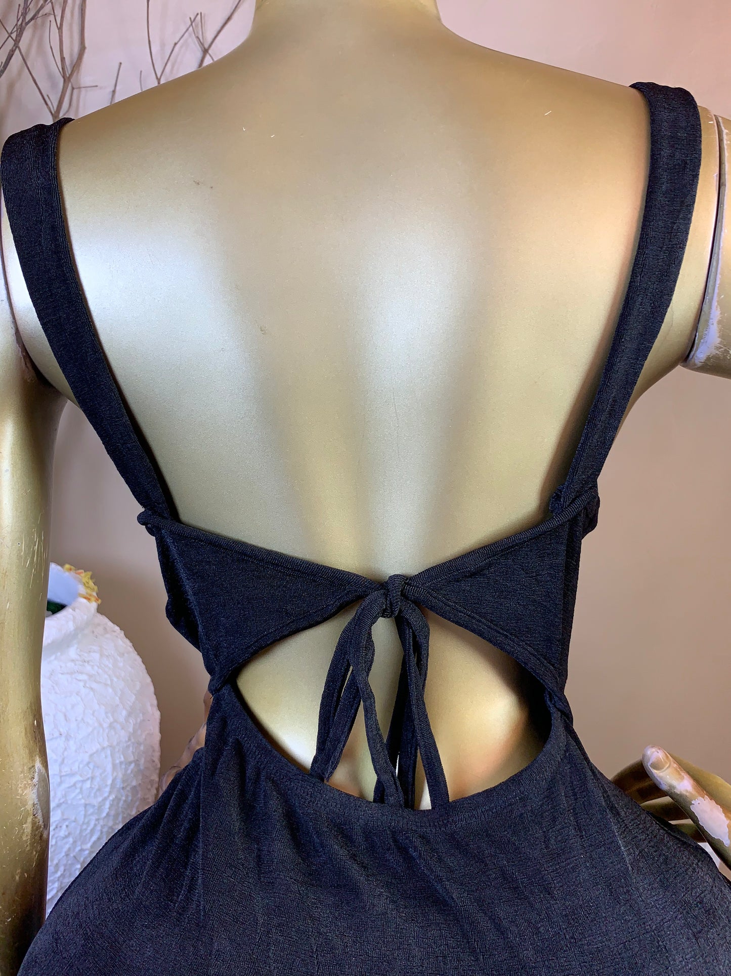 TIMI4 SIZE10 Length57 Black party dress