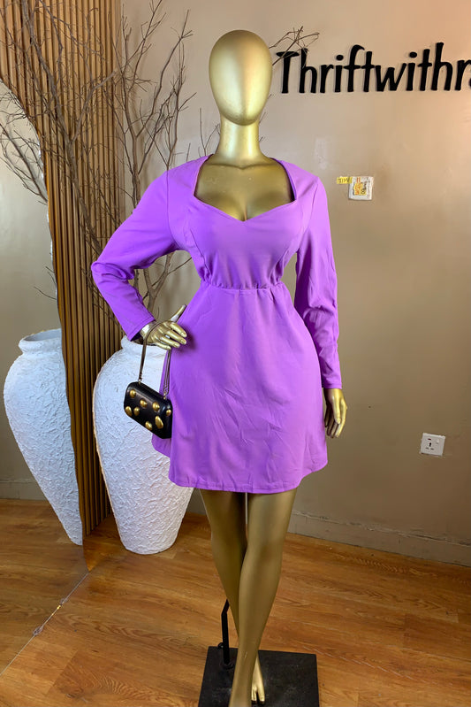 TIMI11 SIZE14 Length38 Lilac dress