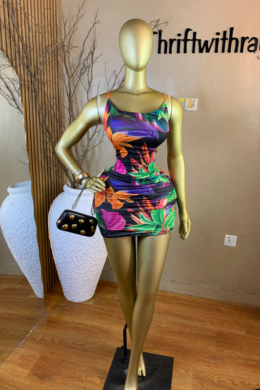 TIMI18 SIZE6 Length32 multi color dress