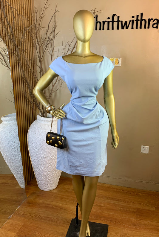 TIMI20 SIZE18/20 Length46 blue corporate dress