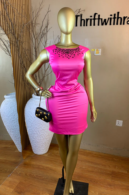 TIMI23 SIZE10 Length39 pink dress