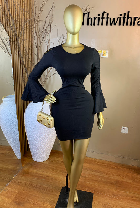 TIMI35 SIZE8 Length35 black dress