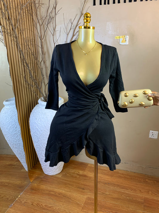TIMI77 SIZE8 Length31 wrap dress