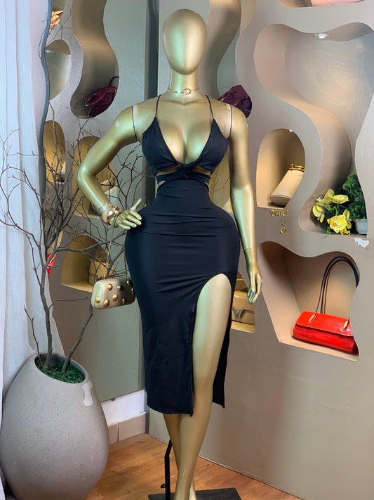 KEJI21 SIZE8 Length50 black dress