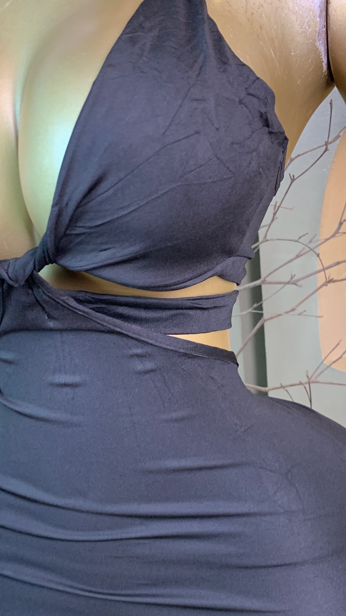 KEJI21 SIZE8 Length50 black dress