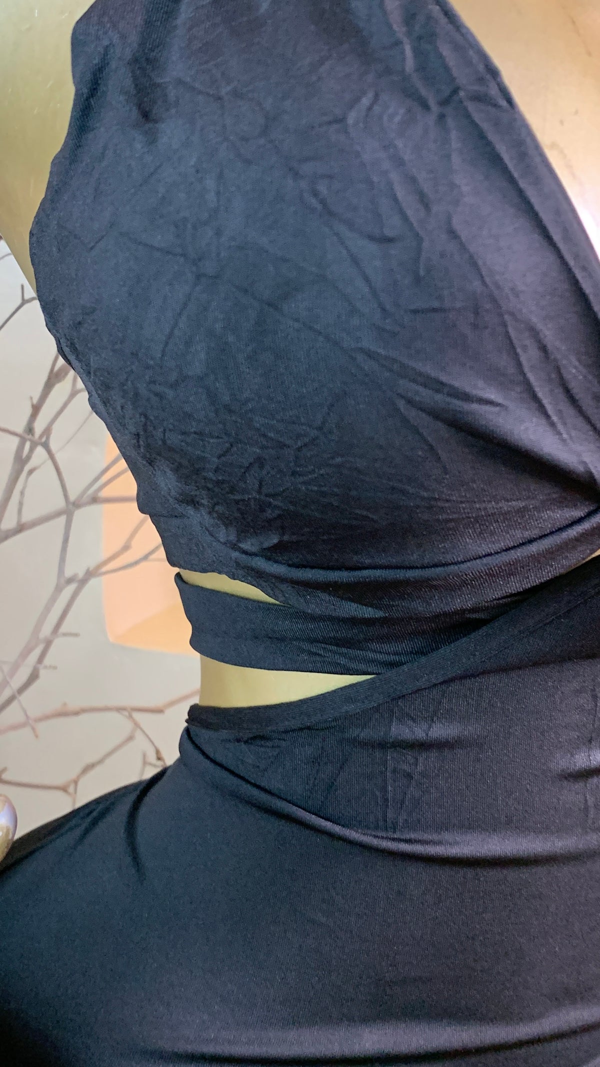 KEJI21 SIZE8 Length50 black dress