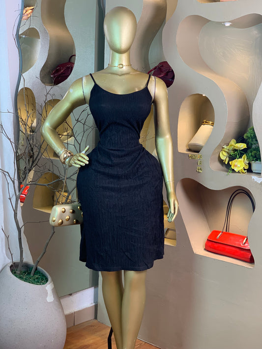 KEJI26 SIZE12 Length45 black dress